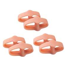 3 Pairs Big Omega Shaped Toe Separator, Double Hole Toe Divider Unisex - Multicolor - View 10