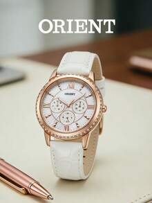 Orient Minimalist Quartz Ladies Watch, White FSW03002W0 - White - View 4