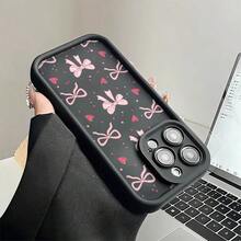 ピンクのリボンとハート柄の水玉模様のソフトシリコンお作り携帯ケース  17 16 15 14 13 12 11 Pro Max Plus Air X XS  S21 S22 S23 S24 S25 A13 A14 A15 A17 A33 A35 A54 Note20を使う クリスマスやバレンタインデーのプレゼントに最适 メンズの友人、ガールフレンド、家族への贈呈り物 - コーヒーブラウン - チェックする 5