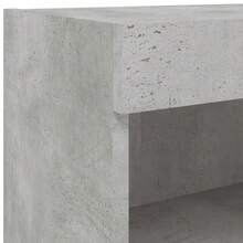 vidaXL TV-Schrank mit LED-Leuchten Betongrau 60x30x30 cm - Gris - Voir 11