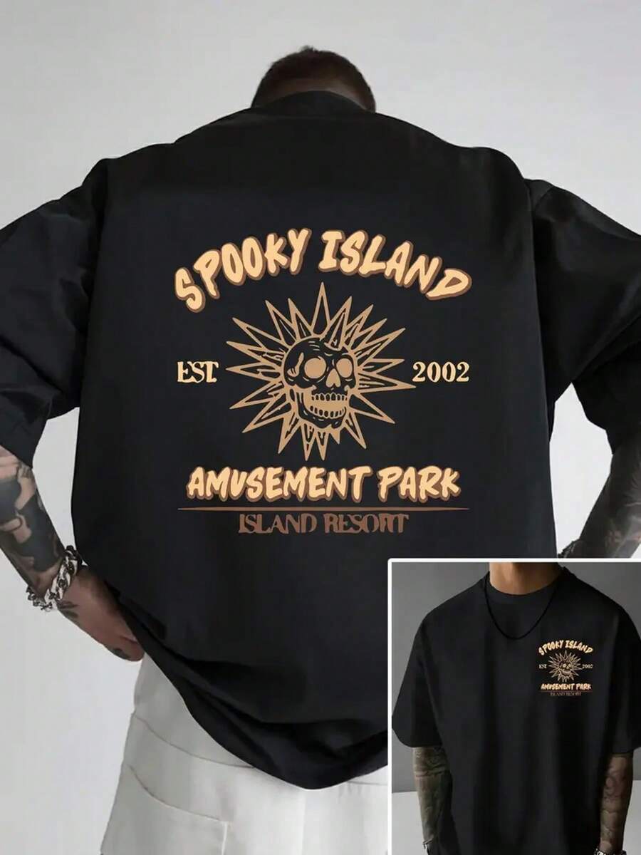 T-shirts pour hommes - Noir - Voir 1