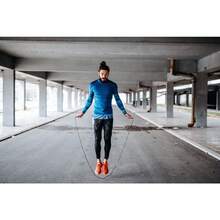 Sportisimo Jump Rope - Adjustable Exercise Jumping Rope, Blue - Black - View 5