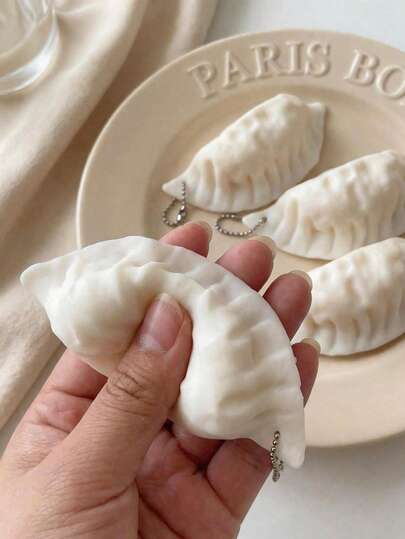 Đồ chơi bóp giảm căng thẳng hình bánh bao chiên kiểu Nhật, đồ chơi bóp mềm hình bánh bao chiên, mặt dây chuyền trang trí kiểu Hàn Quốc & Nhật Bản.