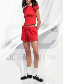 Accolade Short - Bright Red - View 3
