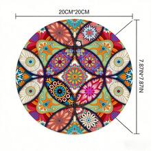 1pc Fashion Round Mouse Pad, Computer/Computer Accessories/Mouse Pad With Non-Slip Rubber Base, Laptop/Gaming Mouse Pad, Suitable For Computer, Laptop, Office Use, 7.87 Inch Desktop Mat, Gift For Girls And Women, Office Supplies - View 3