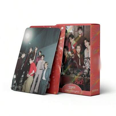 55pcs/Set Idol Group Photocard, New Album Merchandise LOMO