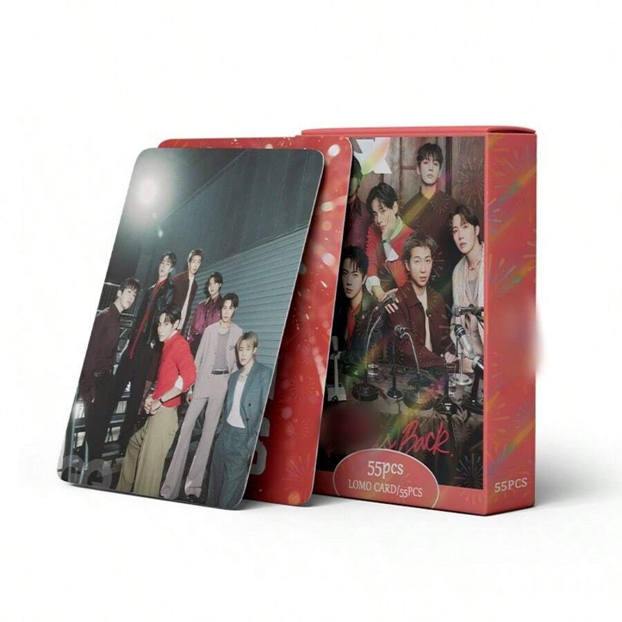 55pcs/Set Idol Group Photocard, New Album Merchandise LOMO - Multicolor - View 1