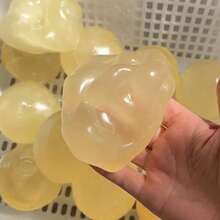 Coconut Oil Handmade Ice Skin Squishy Ball Slow Rise Stress Relief Sensory Fidget DIY Soft Smooth Texture Anti-Anxiety Decompression Gift For Kids Adults Office Desk Travel Party Favor - 杏色 - 查看 4