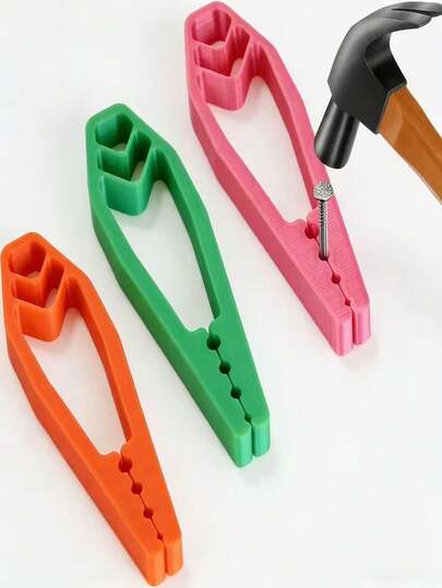 1pc Anti-Slip Joint Pliers, Finger Protective, Portable Nail Repair Tool, Suitable For Basic Repair, Woodworking And Home Construction, Made Of Plastic, Available In Multiple Colors