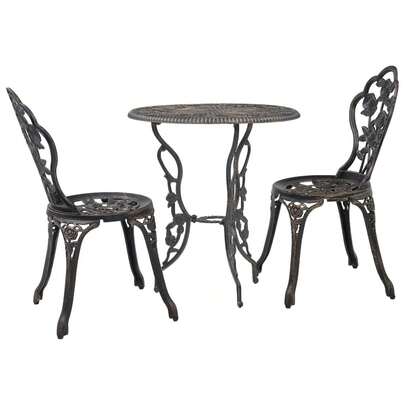 vidaXL 3-Tlg. Bistro-Set Aluminiumguss