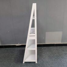 Étagère échelle, présentoir à livres, étagère à 4 niveaux, étagère de rangement sur pied pour salle de bain, étagère ouverte pour bureau à domicile, blanche - 1PC - Voir 7