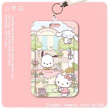 SANRIO 1个可爱证件/卡片夹，校园卡/公交卡套，卡通新款卡包 - 彩色 - 查看 7