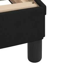 vidaXL Bettgestell Ohne Matratze "Hanko" Schwarz 90x200 Cm Samt - Black - View 9