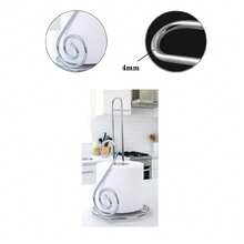 1 Pc 2-Tier Iron Dish Drying Rack, Multifunctional Kitchen Countertop Storage Rack With Cup Holder, Drain Tray, Utensil Holder & Cutting Board Rack, Rustproof Detachable Dish Rack For Sink, Sturdy Easy To Clean Kitchen Organizer For Plates, Cups & Kitchen Utensils, Housewarming/Mother's Day/Holiday Gift - Multicolor - View 11