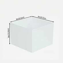 1/6pcs Acrylic Buffet Display Stand, Food Display Rack, Suitable For Buffet Table, Hollow Bottom Dessert Cube Box, White Cube Desktop Storage Rack Storage Box, Suitable For Dessert And Cake Display In Parties, Weddings And Other Holidays - Multicolor - View 21