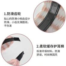 宽边发带，适合白发，男女通用，用途广泛，户外适用，网红美发造型工具，发箍，发饰，优雅蕾丝薄纱发夹 - 復古的 - 查看 4