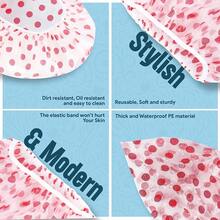 Thickened & Enlarged Printed Shower Cap, Cute Reusable Unisex Bathing Cap, Thick Anti-Oil Hair Cover - Thickened version - View 11