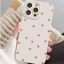 1个新款镂空爱心防震时尚手机壳，适用于 16/11/16 Pro/16 Plus/16 Pro Max/16 e/15 Pro Max/13/14/12，独特简约设计 - 彩色 - 查看 1