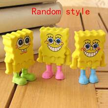 SpongeBob SquarePants Bộ 3 cục tẩy hình hoạt hình ngẫu nhiên, thích hợp làm quà tặng sinh nhật, quà tặng ngày lễ, quà tặng tựu trường, phần thưởng trong lớp học. - Nhiều màu - Xem 3