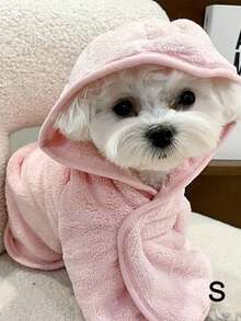 Pet Bathrobe Hood Design Multiple Sizes & Colors Available Puppy Towels Pet Towels Dog Accessories Cat Dog Towels Super Absorbent Quick Drying Pet Towels Large Adjustable Pets Robes For Bath And Dog Dryer Pet Supplies Bath Towels - Multicolor - View 13
