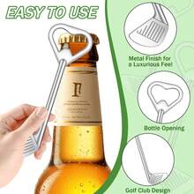 10pcs/Set Golf Club Bottle Opener, Comes With Sand Bag, Rope And Thank You Card, Suitable For Golfers, Gifts, Birthday Parties, Valentines Day, Kitchen And Bar Supplies, Party Favors - View 2