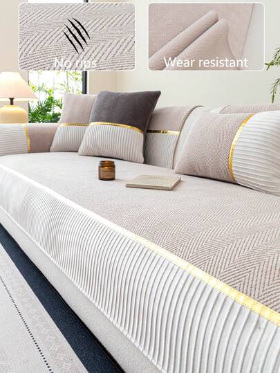 1 vỏ đệm sofa vải nhung, vỏ đệm sofa đa năng dùng được cả bốn mùa, đệm sofa chống trượt tối giản hiện đại, chống bụi và dễ vệ sinh, mềm mại và không phai màu, thân thiện với thú cưng, có thể điều chỉnh cho sofa góc, phòng ngủ, văn phòng, phòng khách.