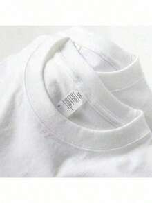 Women's High-Quality T-Shirt Summer Clothing, 2026 Letter Print Summer Women's  High-Quality Thick Heavy Oversized Vintage Distressed Pure Cotton Wash - 駝色 - 查看 2