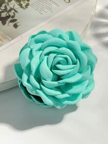 1个布艺3D玫瑰花发夹，玫瑰花造型发饰，适合日常佩戴和优雅的户外场合。 - 彩色 - 查看 11