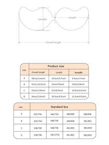 4 đôi áo ngực vô hình, áo ngực nâng ngực, áo ngực không dây, áo ngực vô hình thoáng khí, thân thiện với da dành cho nữ, áo ngực không lưng có thể tái sử dụng, áo ngực và phụ kiện áo ngực dành cho nữ (chất liệu được nâng cấp) - Nhiều màu - Xem 3
