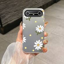 携帯電話電話ケース： SPARK Slim/Spark 10/POVA 7 Ultra/Spark 40に適した携帯ケース、TPU+PP作るの2-in-1マカロンカラーのゼリーのような筋肉のタッチりのケース、豪華でスタイリッシュな軽量保護カバー、かわいいホワイトい花の茎。 - グリーン - チェックする 3