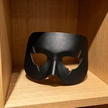 Mặt nạ in 3D mềm mại, thích hợp cho Halloween, lễ hội hóa trang, lễ hội âm nhạc, dạ hội hóa trang - Mặt nạ da đen, mặt nạ mắt chú hề - màu đen - Xem 3