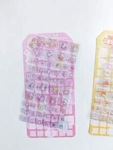3D立体浮雕贴纸、可爱贴纸、3D立体贴纸、趣味闪亮浮雕装饰贴纸、3D趣味日系动漫贴纸、实心材质、精致设计、具有质感效果和完整装饰氛围的自粘装饰贴纸、混色设计、不对称形状、文具贴纸、涂鸦贴纸、糖果树脂贴纸、贴纸书 - 彩色 - 查看 9