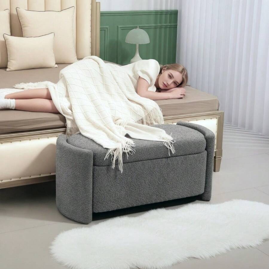 Storage Benches & Ottomans - Grey - View 1