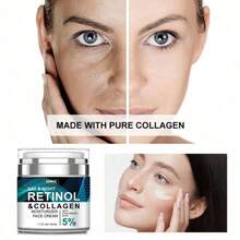 Retinol Anti Aging Face Cream Moisturizing Wrinkle Remover Collagen Hyaluronic Acid Creams Skin Care 50ML - Multicolor - View 6