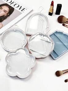 Portable Nail Storage Box With Hanging Loop, Jewelry Dust-Proof Box, Manicure Organizer, Cute Flower/Arch/Shell Shaped Storage Box For Nail Polish, Jewelry, Small Accessories, Suitable For Travel, Salon And Home Use - Clear - View 5