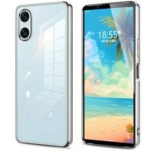 【爆売れ大人気商品】Xperia 10 VI ケース 対応 高透明メッキケース クリア感たっぷり 可愛いデザイン スリムフィット すまほカバー 衝撃防止 - シルバー - チェックする 8