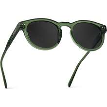 WearMe Pro Round Polarized Sunglasses For Women - Retro Classic UV400 Protection For Driving & Everyday Wear - Gọng màu xanh lục pha lê / Tròng kính đen - Xem 9