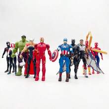 Marvel 漫威超级英雄7英寸大型可动人偶及创意模型雕像 - 收藏装饰玩具及房间装饰，送给男孩和成年粉丝的完美礼物 - 彩色 - 查看 1