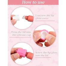 Gantungan Kunci Lip Gloss, Gantungan Kunci dengan Tutup Silikon Portabel, Gantungan Kunci Tempat Lip Gloss untuk Dompet, Kunci, Ransel, dan Aksesori Fashion Pakaian - MultiWarna - View 5
