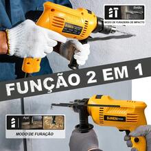 DEWEN 34-Piece Drill/Driver Kit (480W) + Angle Grinder (530W) With Case And Accessories - Special Offer - Xem 2
