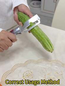 32件套不锈钢多功能削皮器兼开瓶器 - 省力便捷的厨房工具，适合右手使用，适用于各种蔬菜水果，精美节日礼品 - 彩色 - 查看 4
