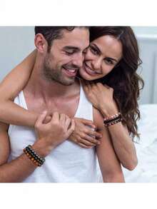 1pc 3pcs Natural Stones Tiger Eye Hematite Obsidian Double-Layer Braided Bead Bracelet Beach Accessories For Men Women Versatile Exquisite Gift For Boyfriend Brother Mom Grandparents Mother's Day L4JG - Multicolor 2 - View 3