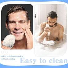 Vesici Juego de 2 Guantes Exfoliantes de Nido de Abeja Esponjas para Baño Exfoliantes Faciales Y Corporales para Ducha Limpieza Corporal Ducha Rostro Piel Spa de Belleza Gris - gris - Ver 8