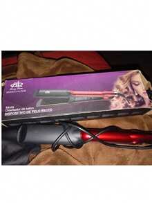 "Plancha de Cabello Fashion Style con Placas Suaves que Transforman Tu Look en Minutos" - Rojo - Ver 3