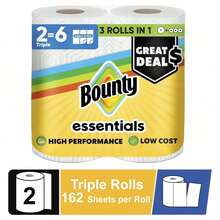 Bounty Essentials Select-A-Size Paper Towels-Suitable For Homes, Offices, Hotels And Restaurants, Toilet Paper, Essential Items For Travel - 1 - View 3