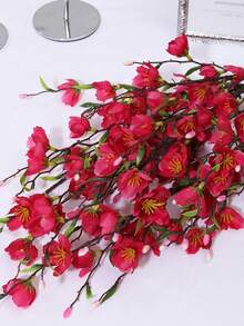 3 buc/set muguri de flori de prun artificiale, 25,2 inci (64 cm), flori artificiale, plante artificiale, trandafir roșu, roz, alb, material PE, potrivite pentru decorațiuni de dormitor școlar, birou, evenimente de petrecere, decorațiuni de petrecere de ziua de naștere, intrare acasă, hotel, restaurant, sufragerie, dormitor, petrecere de nuntă, decorațiuni de grădină de bucătărie, decorațiuni pentru sezonul nunților, utilizare interioară/exterioară, decorațiuni pe tot parcursul anului - Multicolor-B - Vizualizare 4