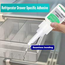 Refrigerator Maintenance - Refrigerator Repair Adhesive, Comes With DIY Refrigerator Stickers, Super Glue, Waterproof Quick-Drying Strong Adhesive, Suitable For Bonding Rubber/Metal/Plastic/Glass/Ceramic/Leather, Compatible With ABS Plastic And PVC, For Refrigerator Drawers/Storage Cabinets/Interior Walls/Shelves/Door Gaskets/Freezer Racks, Retail Displays, Available In 20g-250g Sizes - Oil-based Adhesive - 50g - 1pcs - View 7