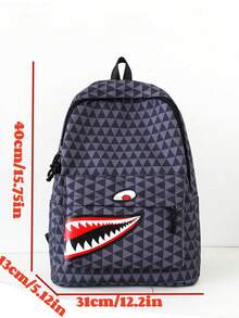 New Cartoon Chic Minimalist Casual Travel Backpack, Large Capacity Multi-Function Suitable For Various Occasions - Multicolor - View 9