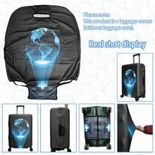 1 pieza Funda protectora para equipaje, disponible en múltiples tamaños. Hecha de fibra de poliéster, resistente a los arañazos y al desgaste, unisex. Ideal para viajes de negocios y vacaciones de verano. Fácil de lavar a mano y desmontable, un artículo imprescindible para viajar - Multicolor - Ver 44