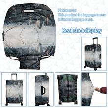 1 pieza Funda protectora para equipaje, disponible en múltiples tamaños. Hecha de fibra de poliéster, resistente a los arañazos y al desgaste, unisex. Ideal para viajes de negocios y vacaciones de verano. Fácil de lavar a mano y desmontable, un artículo imprescindible para viajar - Multicolor - Ver 37